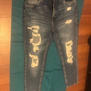 Dark blue jeans